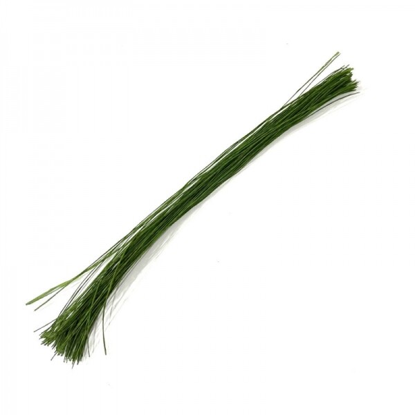 하비코,꽃 철사 녹색 28호 1mm 36cm 100개입