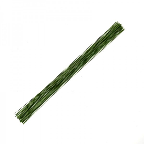 하비코,꽃 철사 녹색 18호 1mm 36cm 50개입