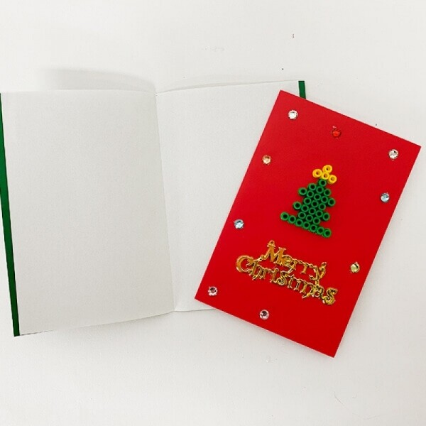 하비코,[초등저] 크리스마스 컬러 비즈 카드 만들기 - 4인세트
