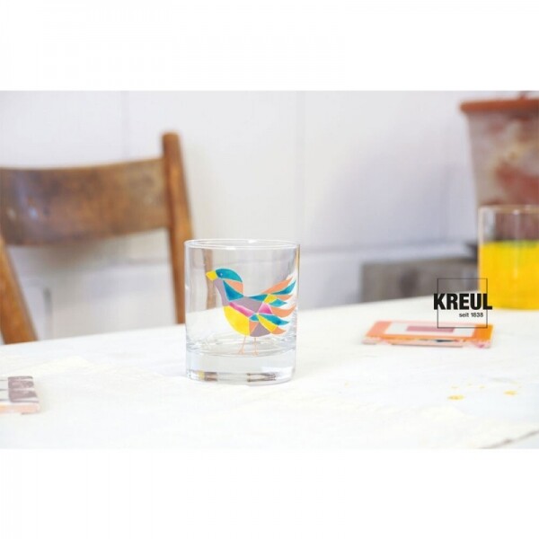 하비코,KREUL 유리 & 도자기 물감 클리어 세트 투명 유광 Glass & Porcelain Clear Set