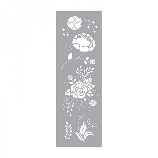 하비코,DecoArt Sosoft 스텐실 Prancing Petals 15.7x45.7cm