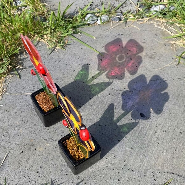 하비코 글라스 데코 꽃 화분 1인용 DIY 스테인드 글라스 색그림자 공공기관 센터 미술 놀이